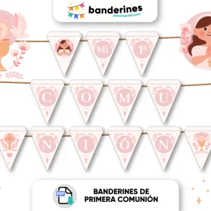 Banderines de primera comunión