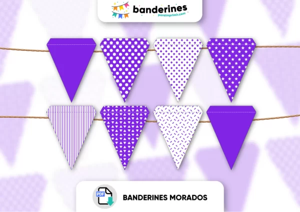 Banderines morados
