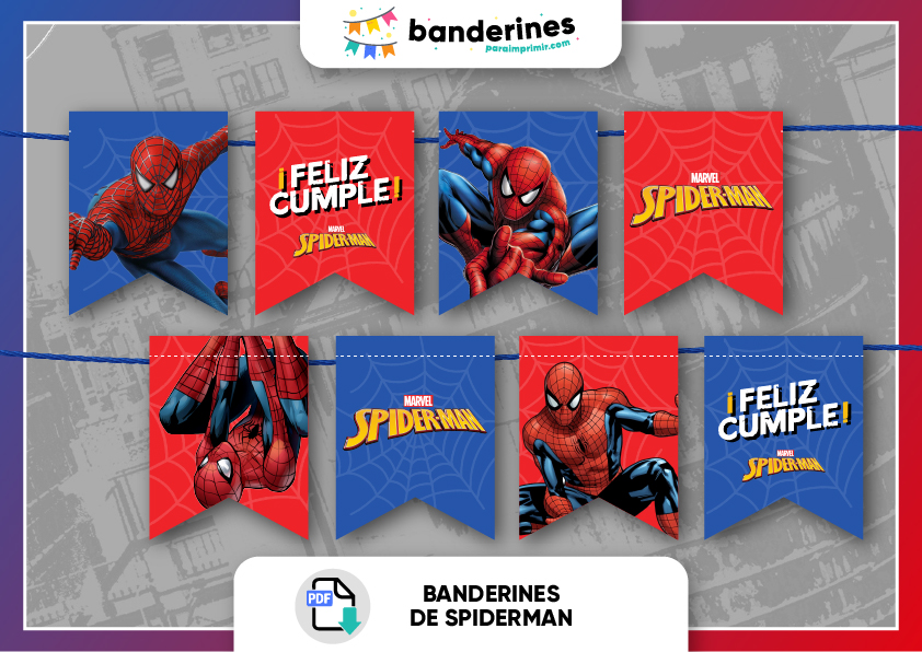 Banderines spiderman