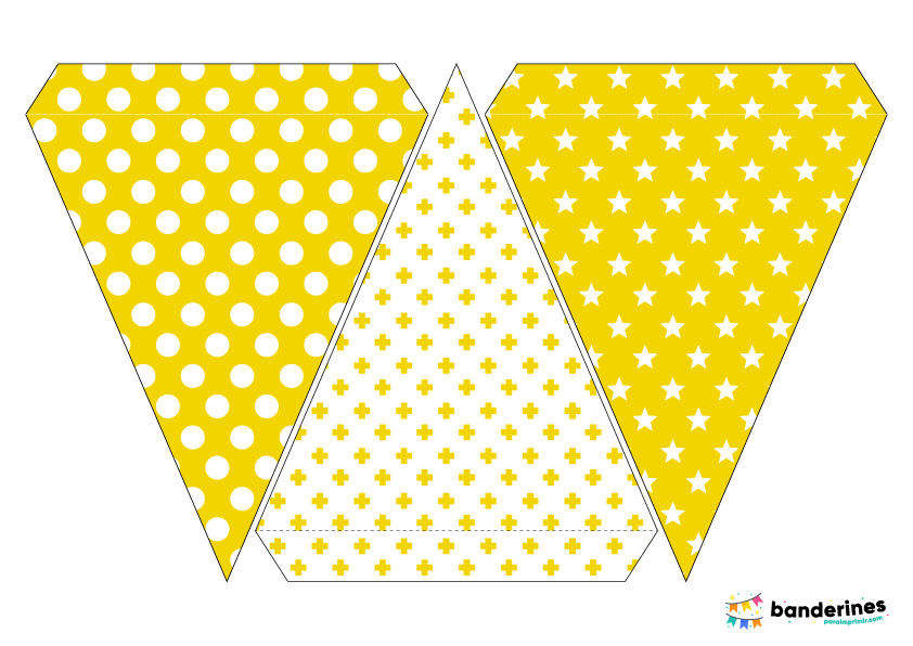 banderines amarillos png